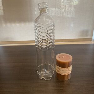 Glass water bottles